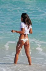 KARREUCHE TRAN in Bikini on the Beach in Miami