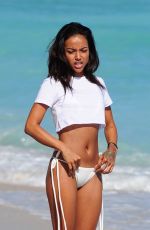 KARREUCHE TRAN in Bikini on the Beach in Miami