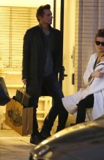 KATE BECKINSALE and Len Wiseman Shopping at Barneys New York in Los Angeles