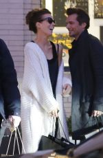 KATE BECKINSALE and Len Wiseman Shopping at Barneys New York in Los Angeles