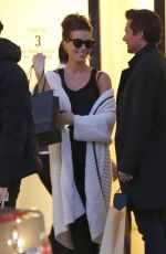 KATE BECKINSALE and Len Wiseman Shopping at Barneys New York in Los Angeles