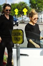 KATE HUDSON and Matthew Bellamy Out and About in Brentwood