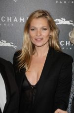 KATE MOSS at Longchamp Elysees Light On Party Photocall in Paris