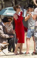 KATE WINSLET on the Set of The Dressmaker in Australia