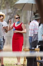 KATE WINSLET on the Set of The Dressmaker in Australia