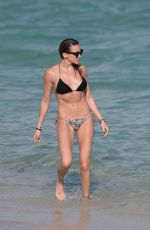 KATIE CASSIDY in Bikini on the Beach in Miami 2212