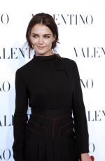 KATIE HOLMES at Valentino Sala Bianca 945 Event in New York