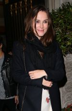 KEIRA KNIGHTLEY Arrives at a Party in London