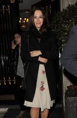 KEIRA KNIGHTLEY Arrives at a Party in London