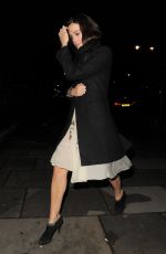 KEIRA KNIGHTLEY Arrives at a Party in London