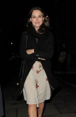 KEIRA KNIGHTLEY Arrives at a Party in London