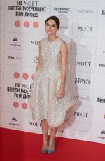 KEIRA KNIGHTLEY at British Independent Film Awards in London