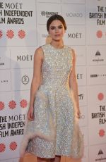 KEIRA KNIGHTLEY at British Independent Film Awards in London