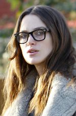 KEIRA KNIGHTLEY Iad and About in East London