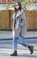 KEIRA KNIGHTLEY Iad and About in East London