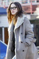KEIRA KNIGHTLEY Iad and About in East London