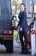 KELLY BROOK at a Gas Station