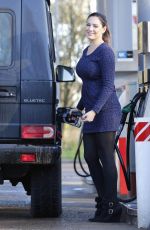 KELLY BROOK at a Gas Station