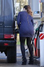 KELLY BROOK at a Gas Station