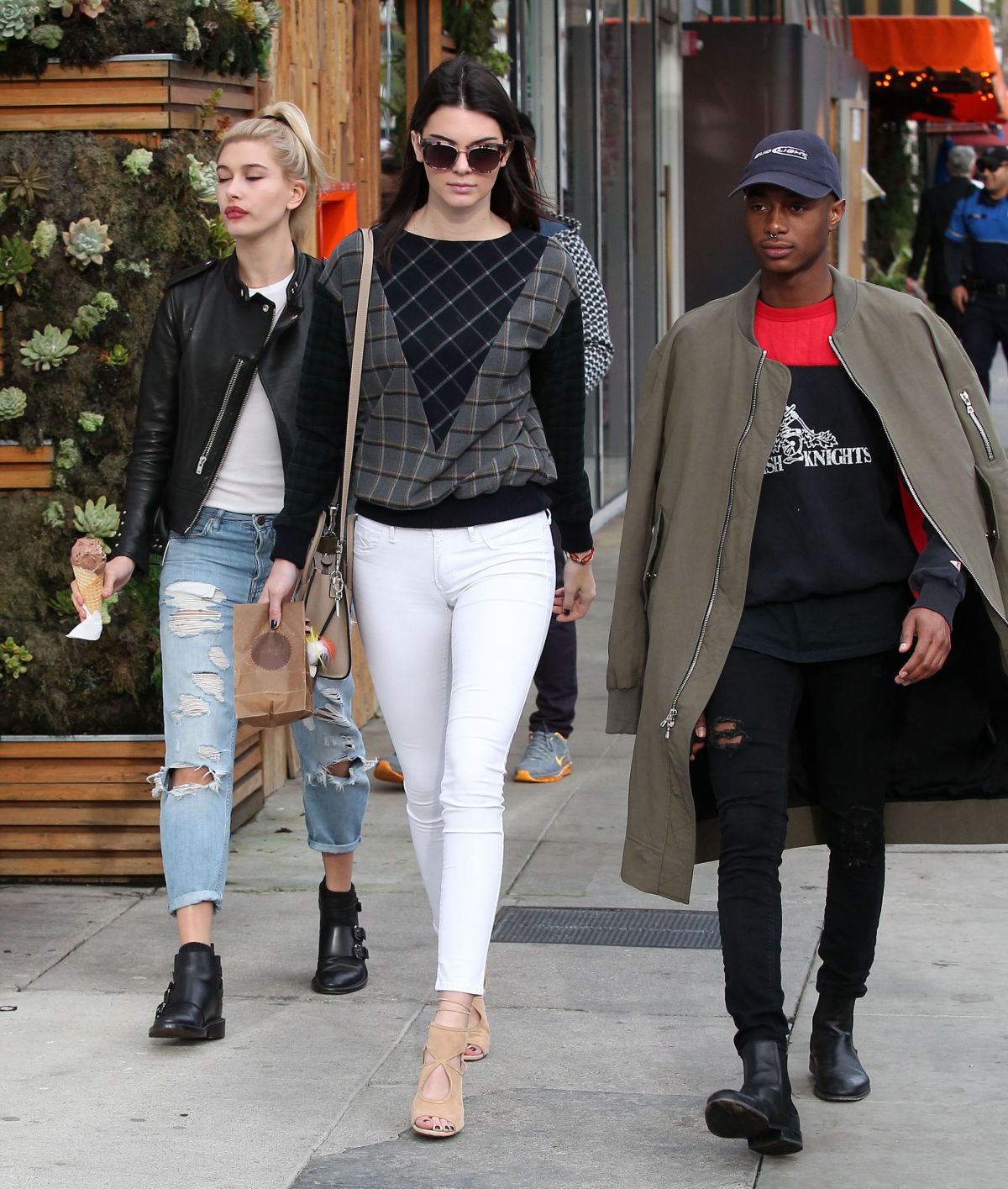 KENDALL JENNER and HAILEY BALDWIN Out Shopping in Beverly Hills ...