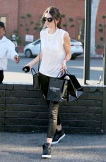 KENDALL JENNER in Leather Pants Out in Beverly Hills 2212