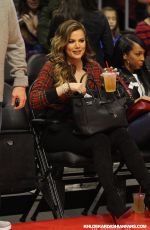 KHLOE KARDASHIAN at Detroit Pistons vs Los Angeles Clippers in Los Angeles