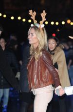 KIMBERLY GARNER Ice Skating at Natural History Museum Ice Rink in London