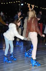 KIMBERLY GARNER Ice Skating at Natural History Museum Ice Rink in London