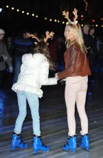 KIMBERLY GARNER Ice Skating at Natural History Museum Ice Rink in London