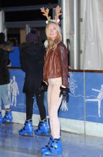 KIMBERLY GARNER Ice Skating at Natural History Museum Ice Rink in London
