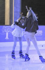 KIMBERLY GARNER Ice Skating at Natural History Museum Ice Rink in London