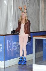 KIMBERLY GARNER Ice Skating at Natural History Museum Ice Rink in London