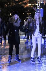 KIMBERLY GARNER Ice Skating at Natural History Museum Ice Rink in London