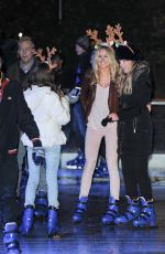 KIMBERLY GARNER Ice Skating at Natural History Museum Ice Rink in London