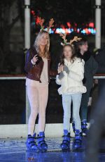 KIMBERLY GARNER Ice Skating at Natural History Museum Ice Rink in London