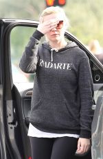 KIRSTEN DUNST at a Gas Station in Los Angeles 2012
