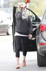 KIRSTEN DUNST at a Gas Station in Los Angeles 2012