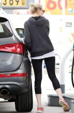 KIRSTEN DUNST at a Gas Station in Los Angeles 2012