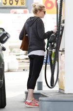 KIRSTEN DUNST at a Gas Station in Los Angeles 2012