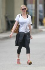 KIRSTEN DUNST in Leggings Out and About in Los Angeles 1912