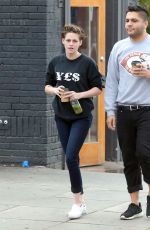 KRISTEN STEWART Out for Coffee with a Friend in Los Feliz