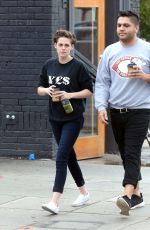 KRISTEN STEWART Out for Coffee with a Friend in Los Feliz