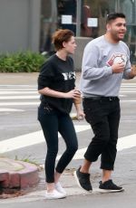 KRISTEN STEWART Out for Coffee with a Friend in Los Feliz