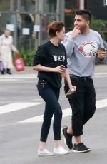 KRISTEN STEWART Out for Coffee with a Friend in Los Feliz