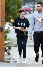 KRISTEN STEWART Out for Coffee with a Friend in Los Feliz
