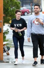 KRISTEN STEWART Out for Coffee with a Friend in Los Feliz