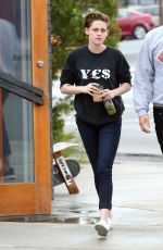 KRISTEN STEWART Out for Coffee with a Friend in Los Feliz