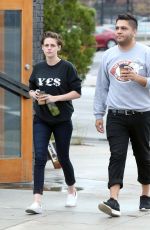 KRISTEN STEWART Out for Coffee with a Friend in Los Feliz