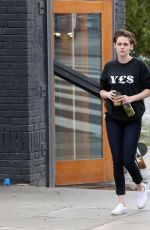 KRISTEN STEWART Out for Coffee with a Friend in Los Feliz