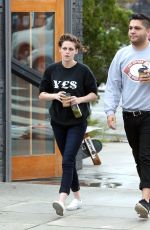 KRISTEN STEWART Out for Coffee with a Friend in Los Feliz